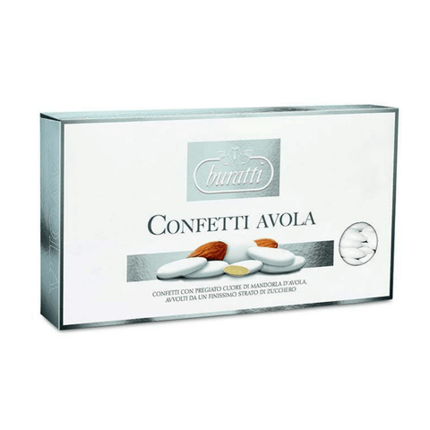 Avola Sugared Almond Silver - 1kg box BURATTI