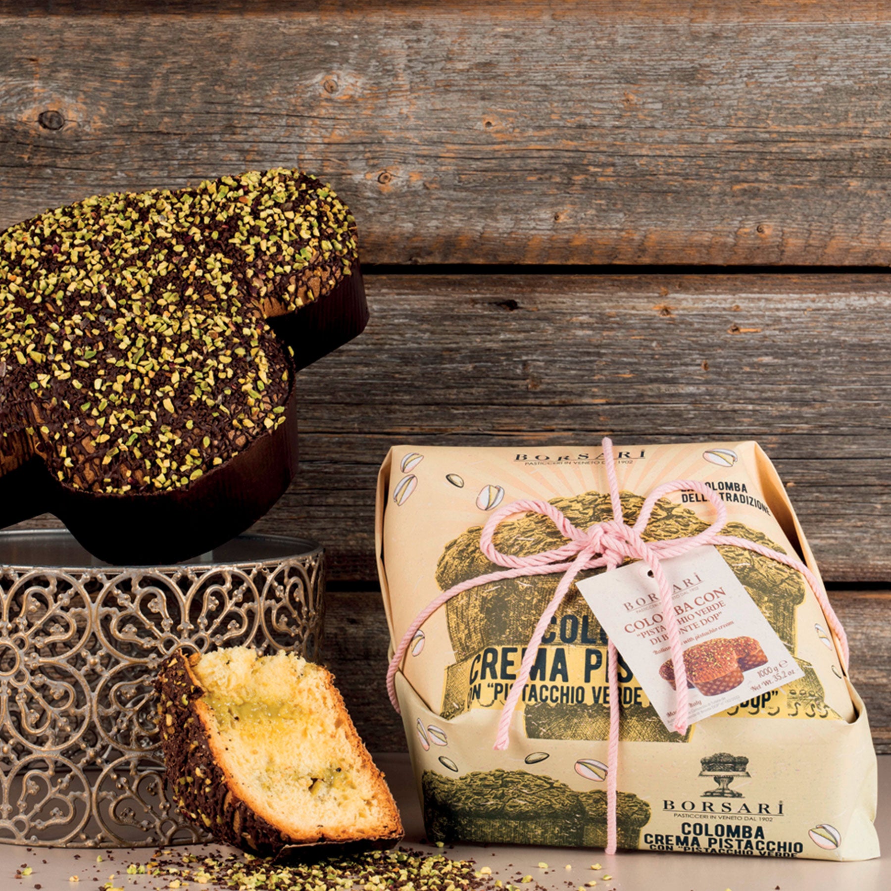 Easter Colomba Pistachio 1Kg BORSARI