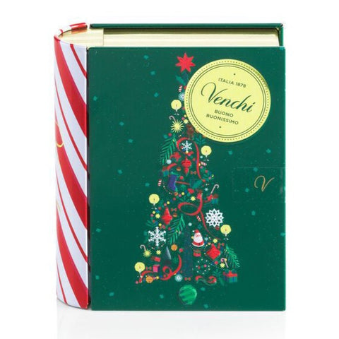 Green Christmas mini book with Chocoviar - 118g VENCHI