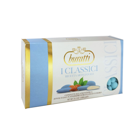 Sugared Almond Classic - Intera Pelata - Light Blue - Kg. 1 - Buratti