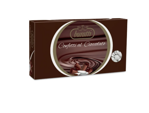 Dark Chocolate Heart Confetti - White - 1 Kg