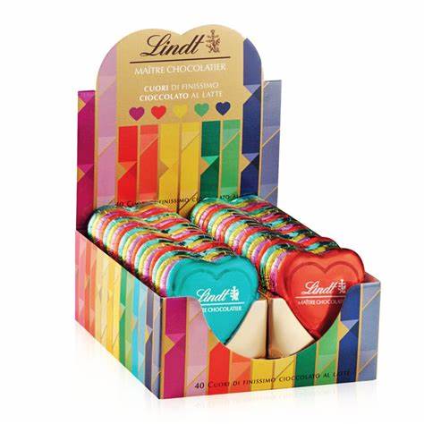 Lindt Chocolate Heart 24g (Assorted Colors)