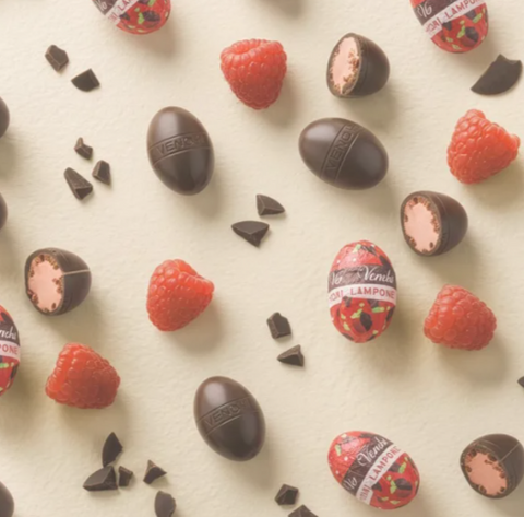Mini Easter eggs Dark Raspberry  500 g. Venchi