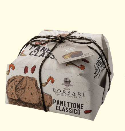 Italian  Panettone Classic Borsari 1 kg