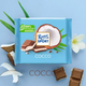 Chocolate bar filled with coconut 100g. Ritter Sport