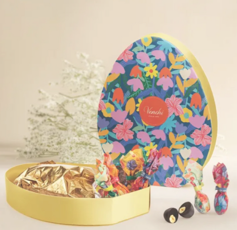 Easter Egg - box - with  chocolate mini easter eggs  200g Venchi