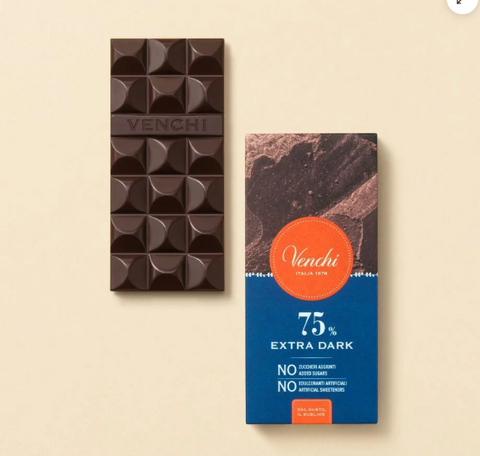 Extra Dark Bar 75% NO Added Sugar 70 g Venchi