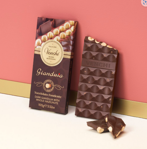 Dark Gianduja Hazelnut Bar 100 g Venchi