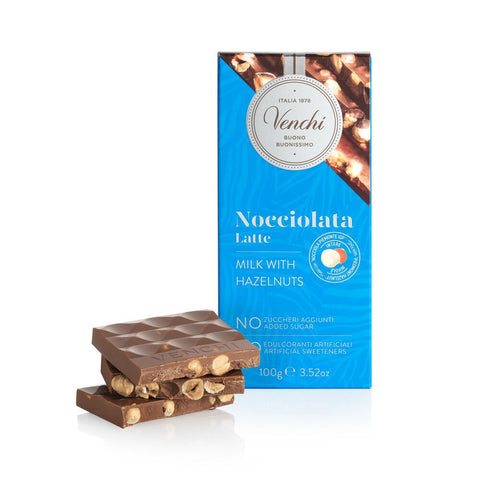 Hazelnut Bar Milk NO Added Sugar 100 g Venchi