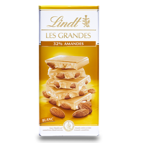 Les Grandes White Chocolate and Almond Bar - 150g LINDT