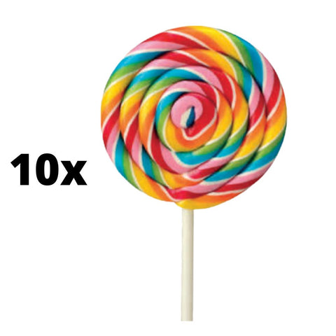 Rainbow Lollipop 40g - 10 pcs pack ROSSINI'S