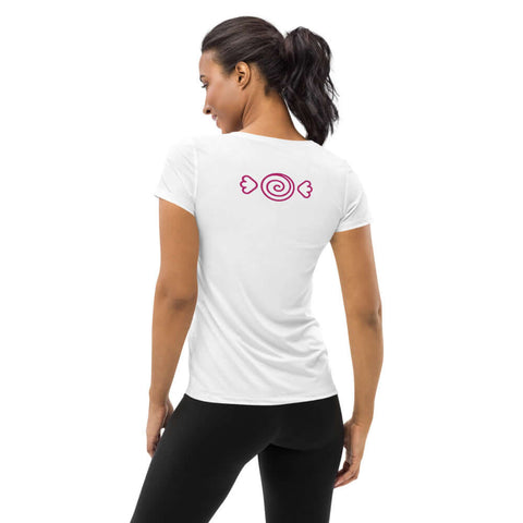 T-shirt de sport à imprimé intégral pour femme