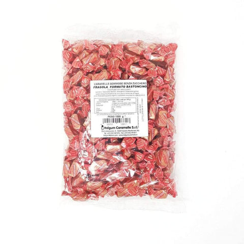 Strawberry sugar-free gummy candies - 1kg pack ITALGUM