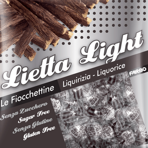 Lietta Light Lakritzbonbons ohne Zucker - 1kg Packung FARBO