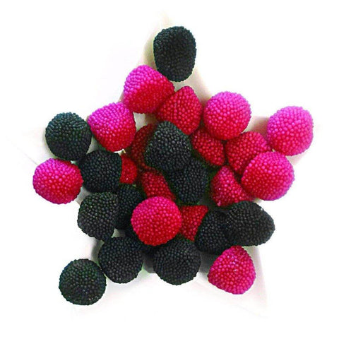 Blackberries and Raspberries Gummy Candies - 1kg pack FINI