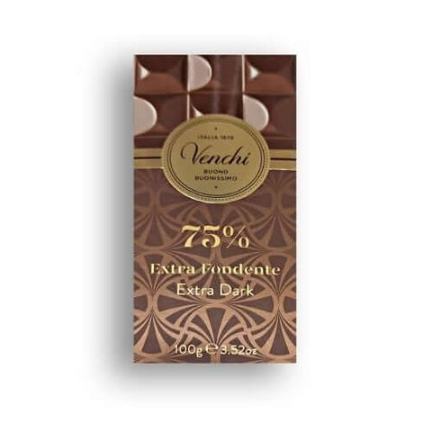 Chocolat Noir 75% - Tablette 100g VENCHI